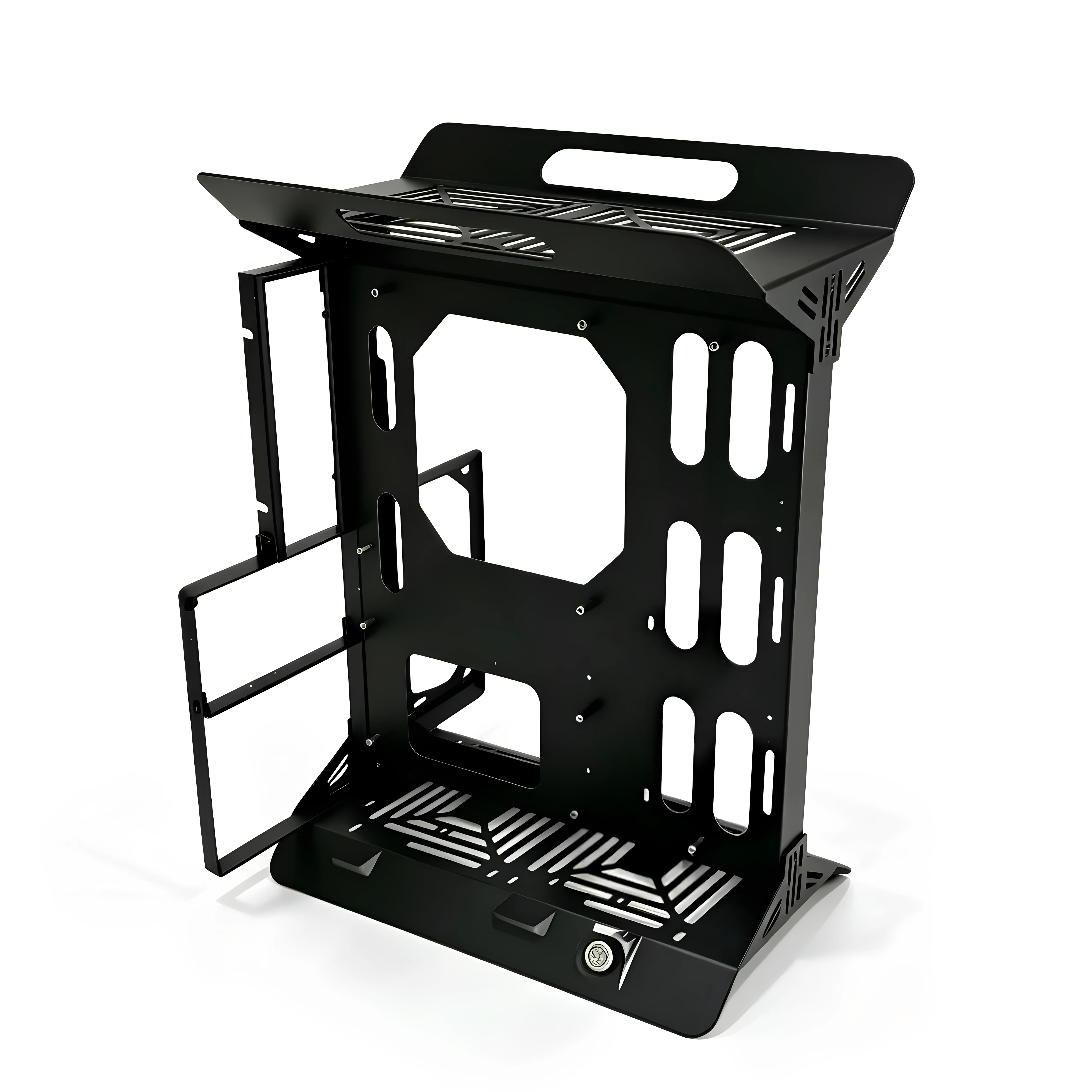 Gpu Vertical Mount - เคสคอมพิวเตอร์แบบเปิด, รองรับเมนบอร์ด ATX/MATX/ITX และการติดตั้ง GPU แนวตั้ง,