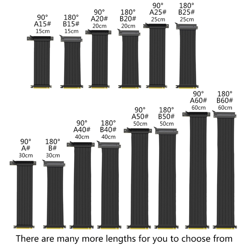 Gpu Vertical Mount - สายริเซอร์ PCI สำหรับ EXPRESS 16X สายเคเบิลแบบยืดหยุ่น