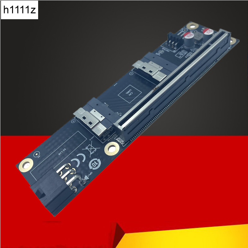 Gpu Vertical Mount - การ์ดอะแดปเตอร์ SlimSAS 8i x2 เป็น PCIe5.0