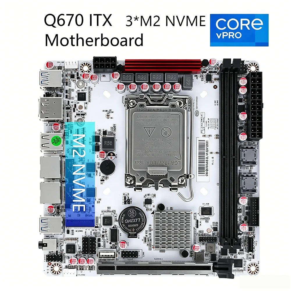 ชุดเมนบอร์ด Q670 ITX NAS รองรั - Pc Gaming I7 14Th Gen บทวิจารณ์และราคา