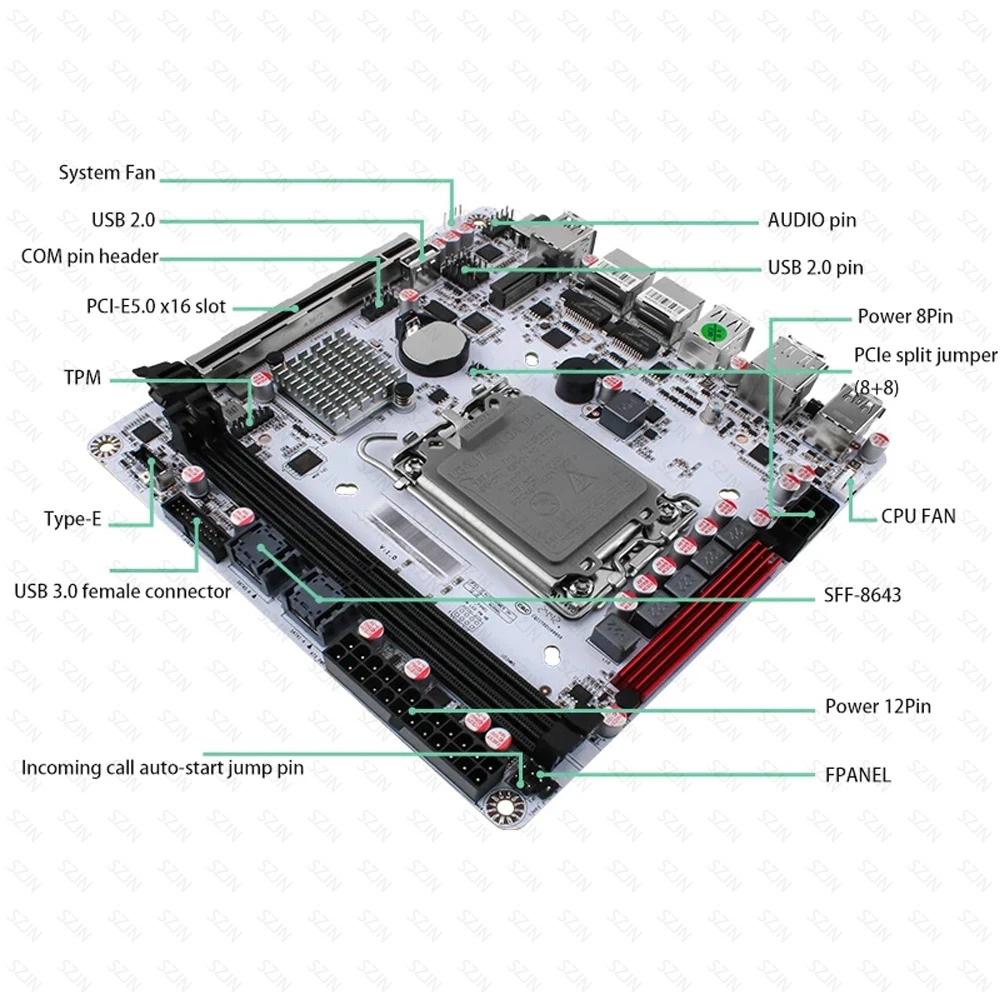 ชุดเมนบอร์ด Q670 ITX NAS รองรั - Pc Gaming I7 14Th Gen บทวิจารณ์และราคา