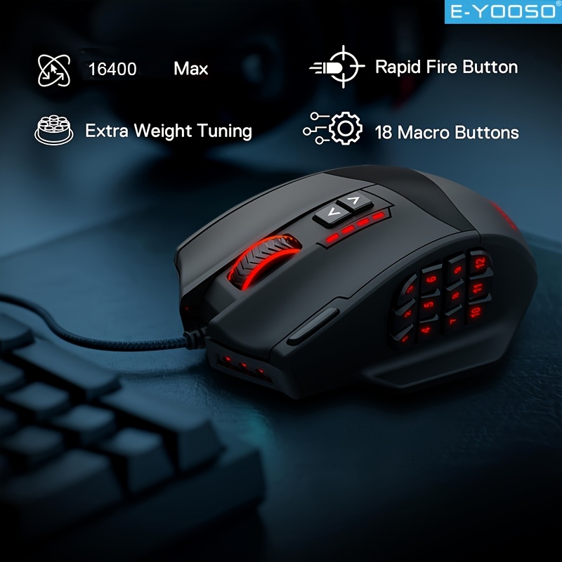เมาส์เกมมิ่งแบบมีสาย E-YOOSO R - Mouse Bungee Holder บทวิจารณ์และราคา