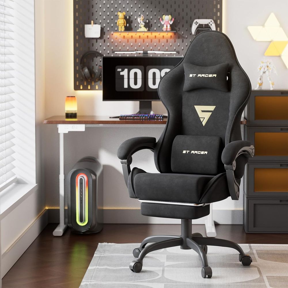 เก้าอี้เกมมิ่งกำมะหยี่แบบเออร์ - Pc Gaming Usa บทวิจารณ์และราคา
