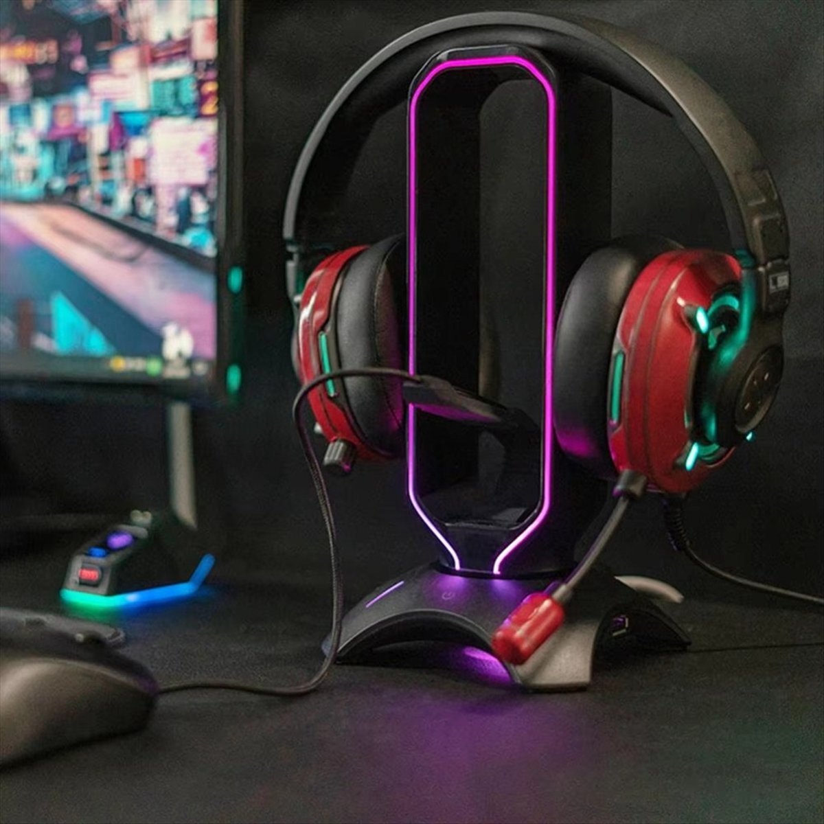ขาตั้งหูฟังเกมมิ่ง RGB แบบมั่น - Mouse Bungee Holder บทวิจารณ์และราคา