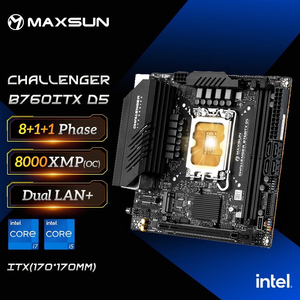 MAXSUN เมนบอร์ดเกม B760ITX D5  - Pc Gaming I7 14Th Gen บทวิจารณ์และราคา