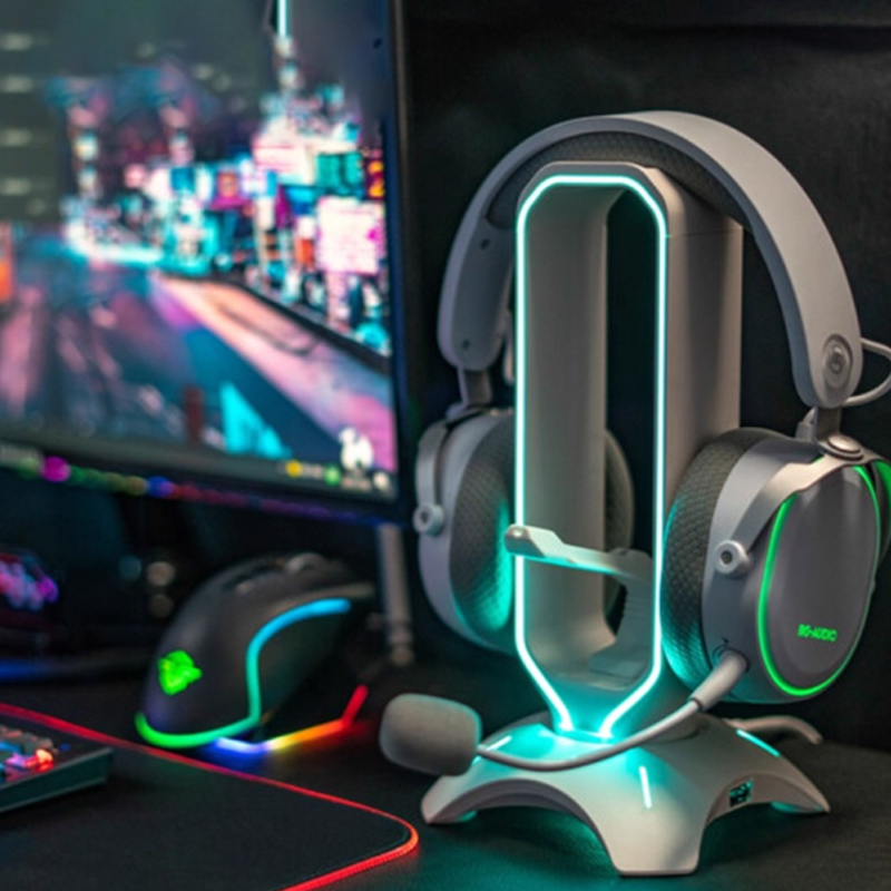 ขาตั้งหูฟัง RGB พร้อมที่ยึดสาย - Mouse Bungee Holder บทวิจารณ์และราคา