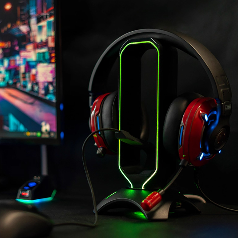ขาตั้งหูฟัง RGB พร้อมที่ยึดสาย - Mouse Bungee Holder บทวิจารณ์และราคา