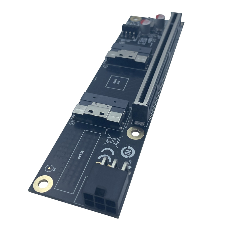 การ์ดอะแดปเตอร์ SlimSAS 8i x2  - Gpu Vertical Mount บทวิจารณ์และราคา