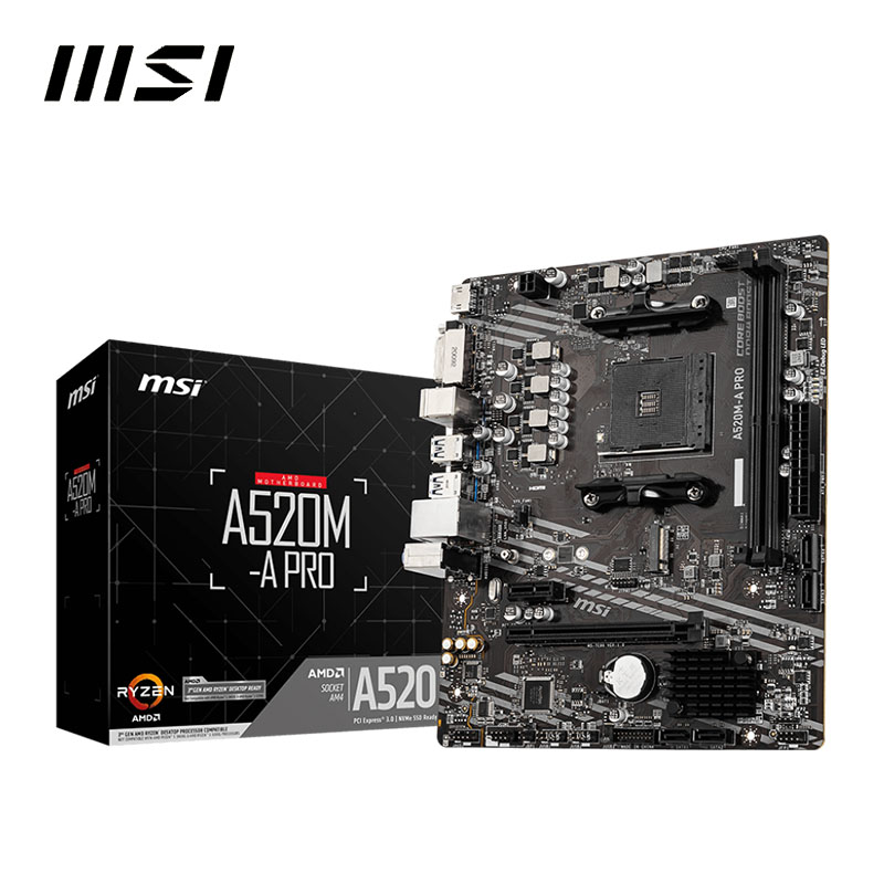 MSI A520M A PRO + AMD Ryzen 3  - Pc Gaming Xeon บทวิจารณ์และราคา